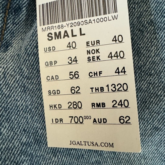 J. Galt bootcut acid washed jeans - size small. New with tags - Picture 3 of 4